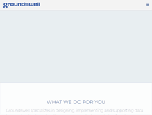 Tablet Screenshot of groundswellgroup.ca