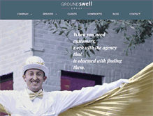 Tablet Screenshot of groundswellgroup.com